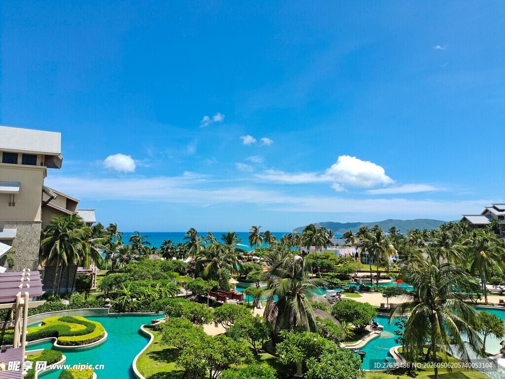 热带海滨度假胜地景观