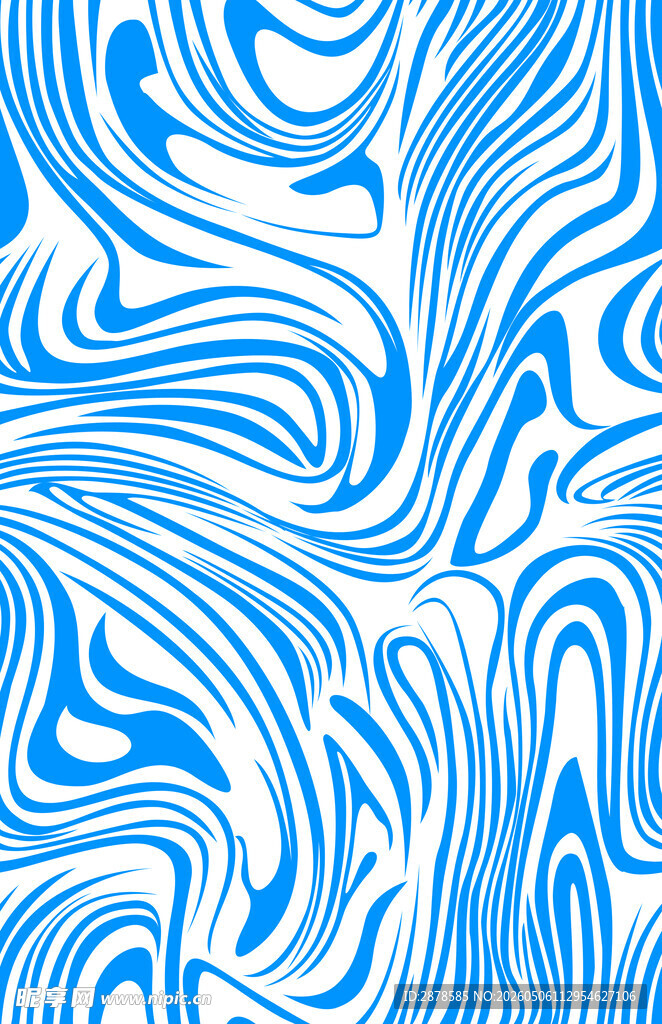 蓝白流动纹理图案