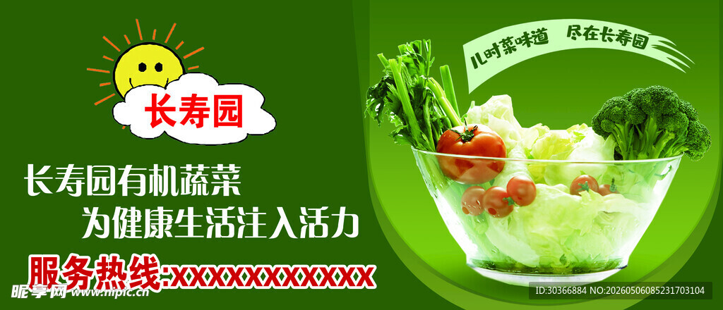 绿色蔬菜促销海报