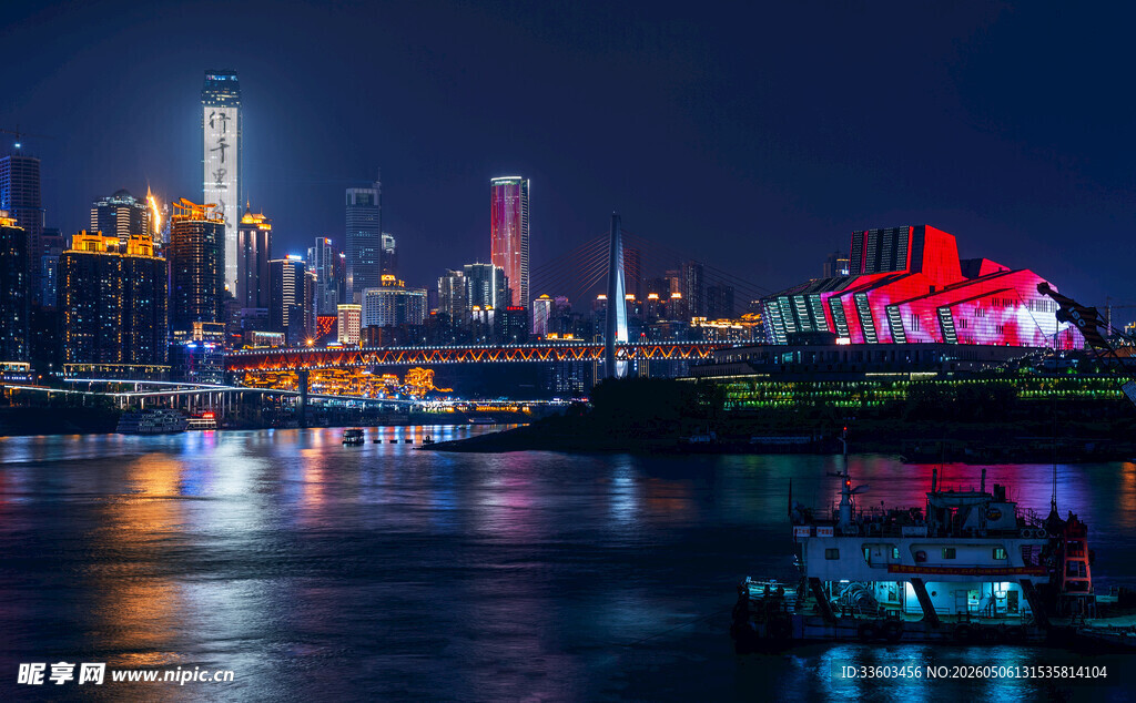 城市璀璨夜景