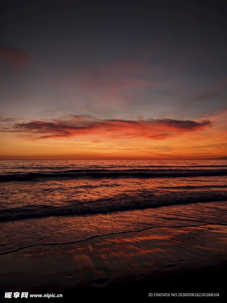 海边绚丽日落美景