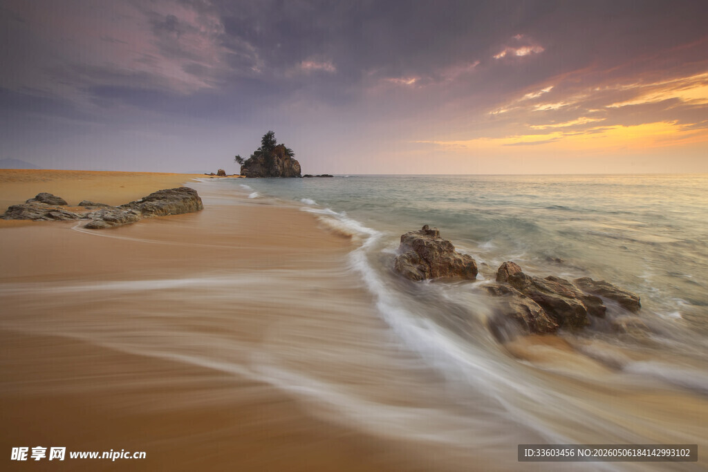 海边黄昏美景
