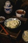 中式传统美食饺子摆盘