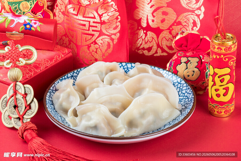 喜庆春节的美味饺子