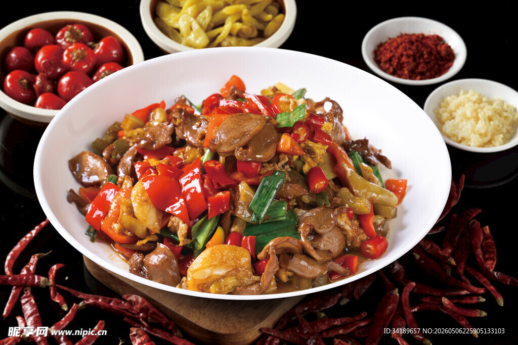 香辣鸡杂