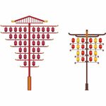 中式传街灯