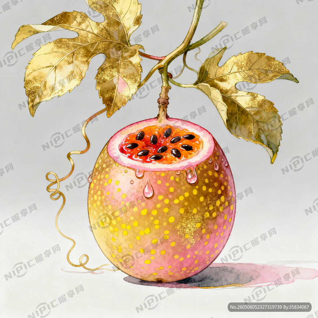 轻奢插画风 自然植物风 轻奢感