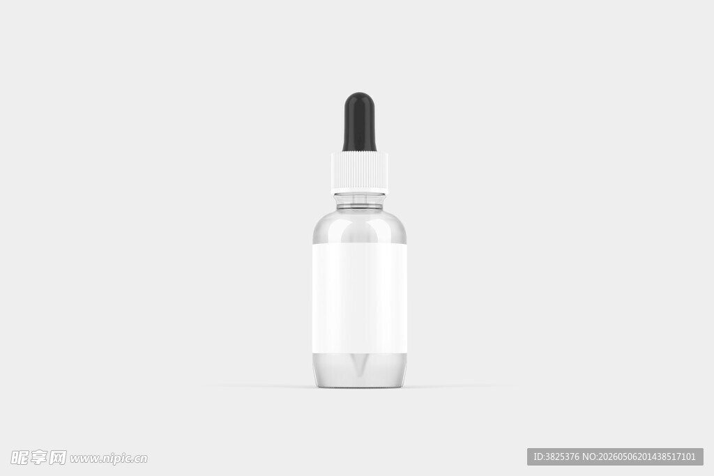 透明滴管玻璃瓶包装设计样机
