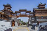 临沂古城中式古典牌坊建筑景观