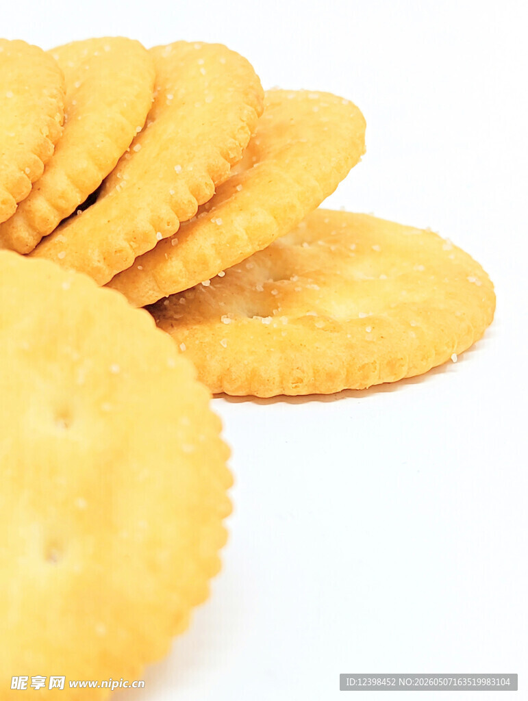 美味圆饼干特写