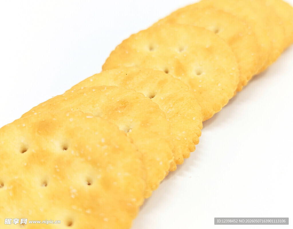 长条苏打饼干特写