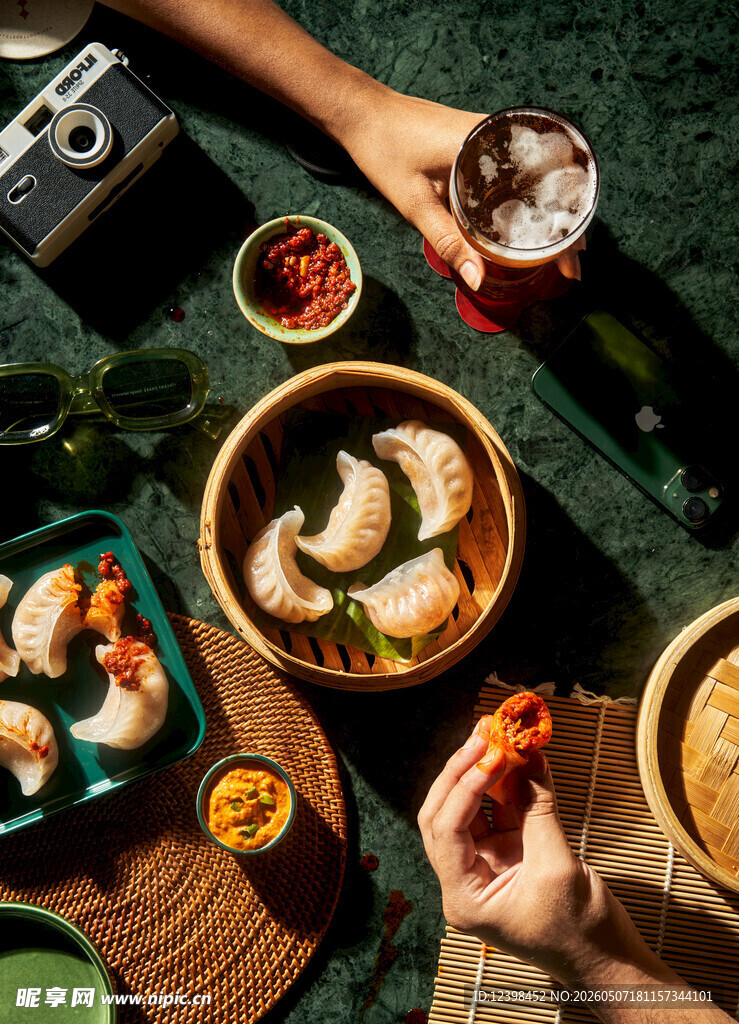 美味中式点心与惬意饮品
