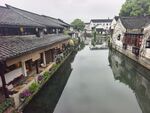 江南水乡古巷河道美景