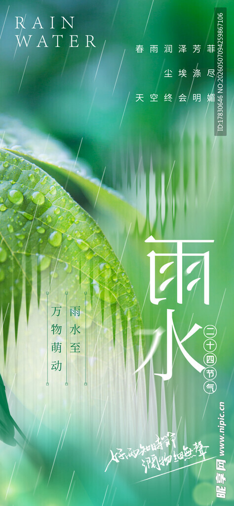 雨水海报