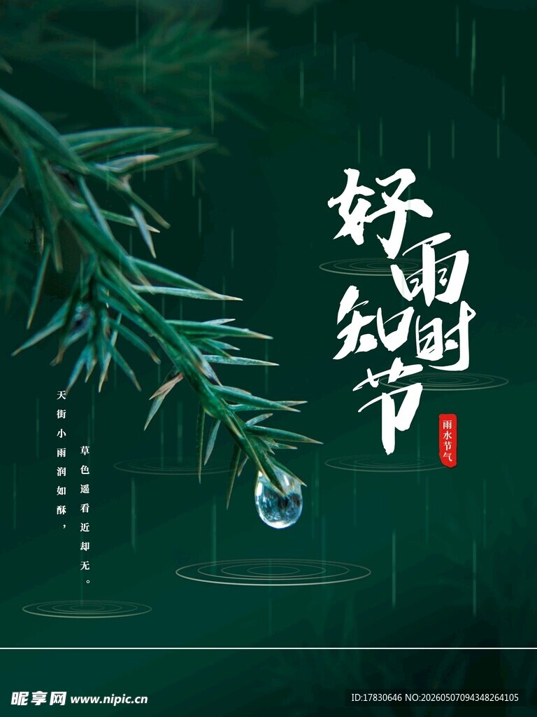 雨水海报