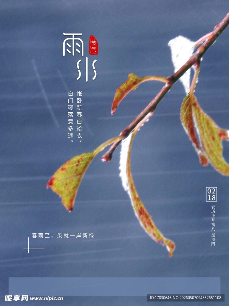 雨水海报
