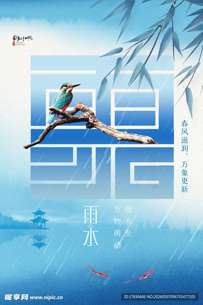 雨水海报