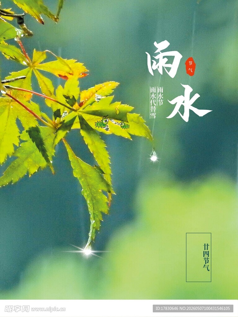 雨水海报