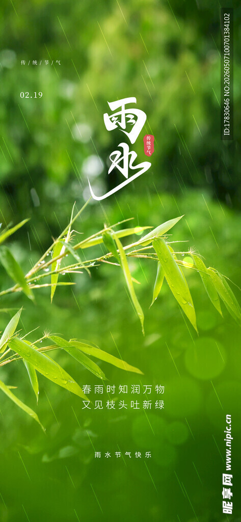 雨水海报