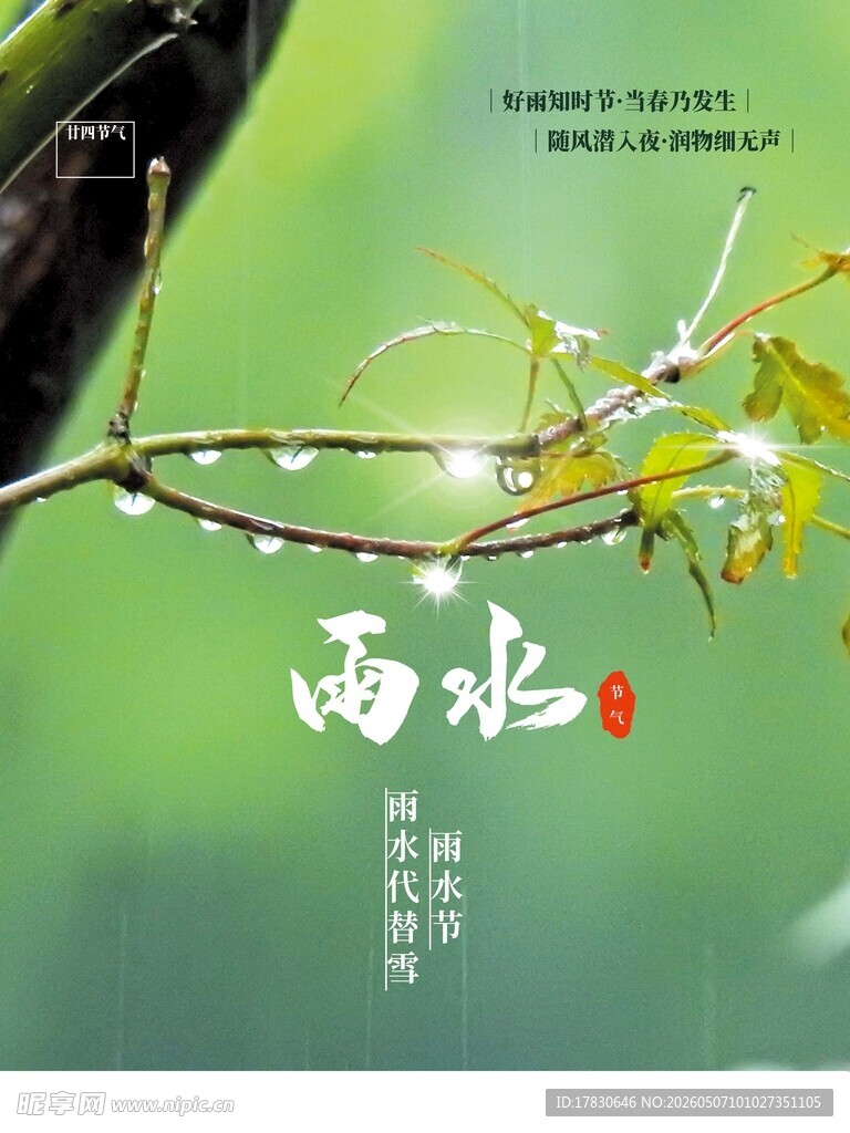 雨水海报