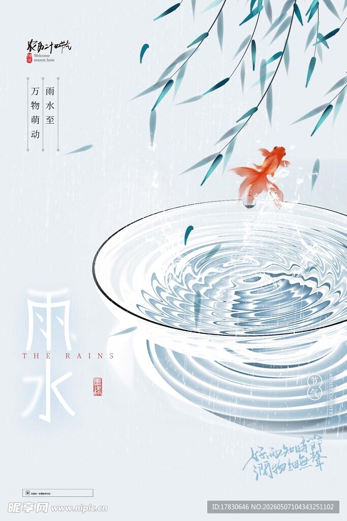 雨水海报