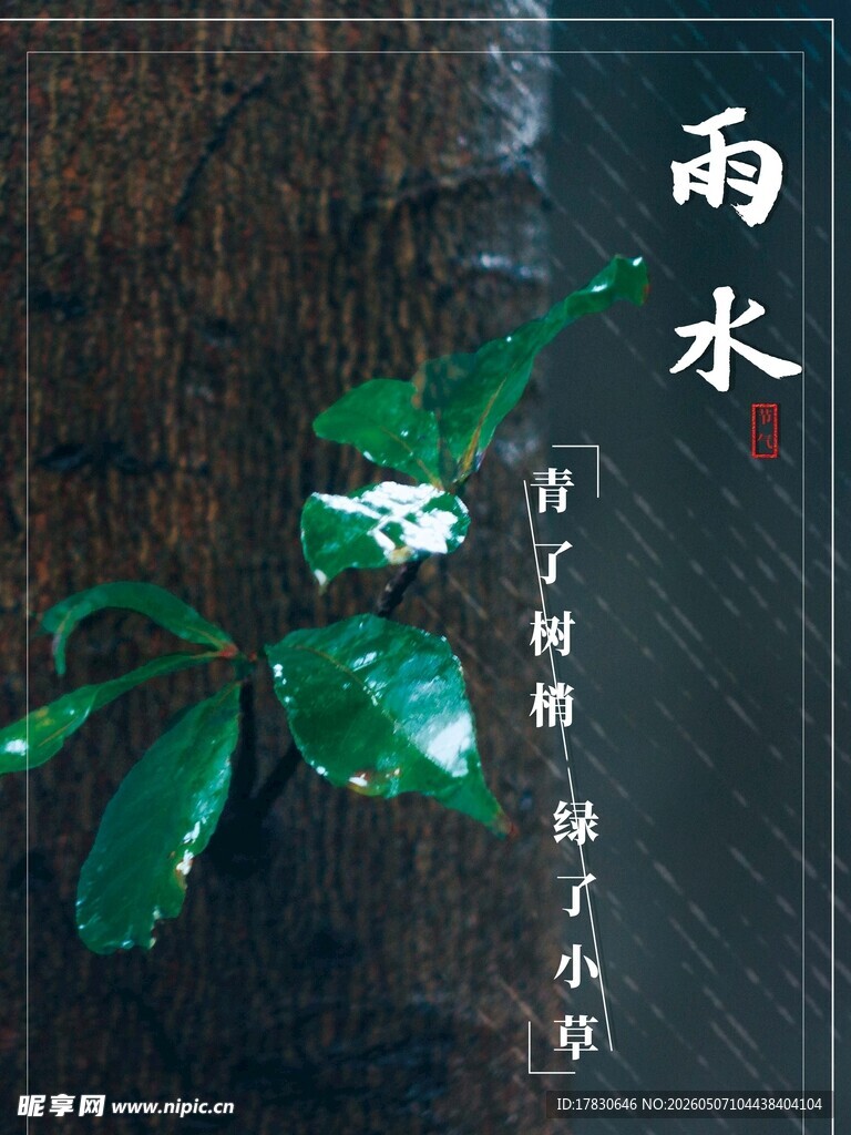 雨水海报