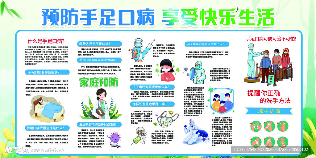 预防手足口病宣传海报