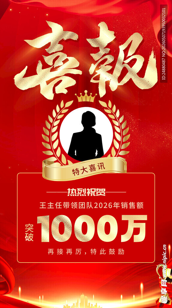 喜报带人物