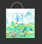 山水画手提袋