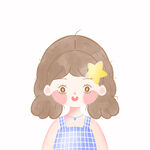 小女孩儿插画