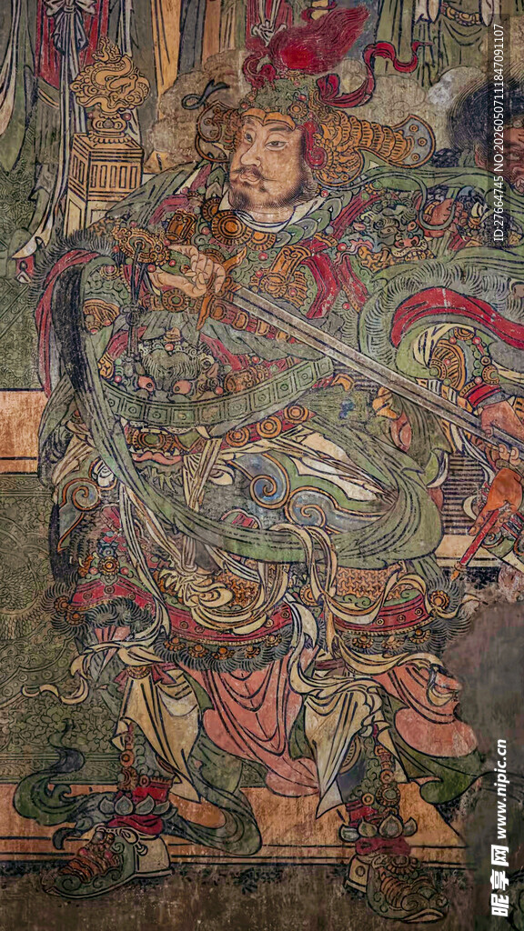 古代精美神话战斗场景图