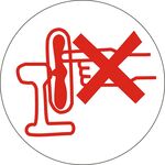 禁止触摸触碰电风扇标志logo