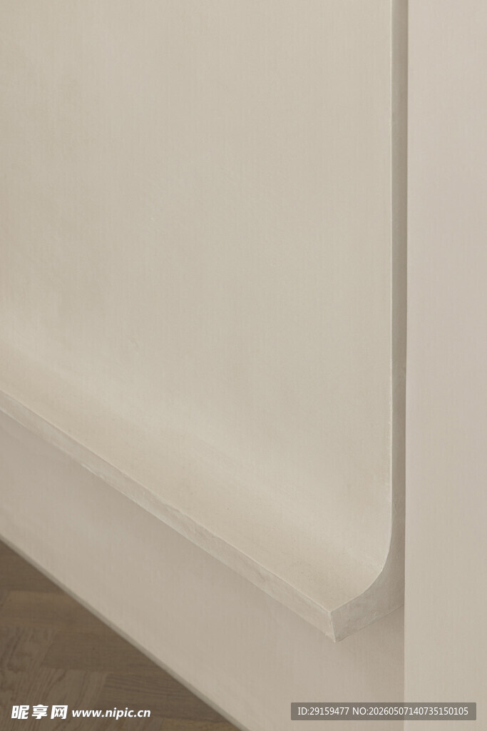 白色踢脚线细节展示