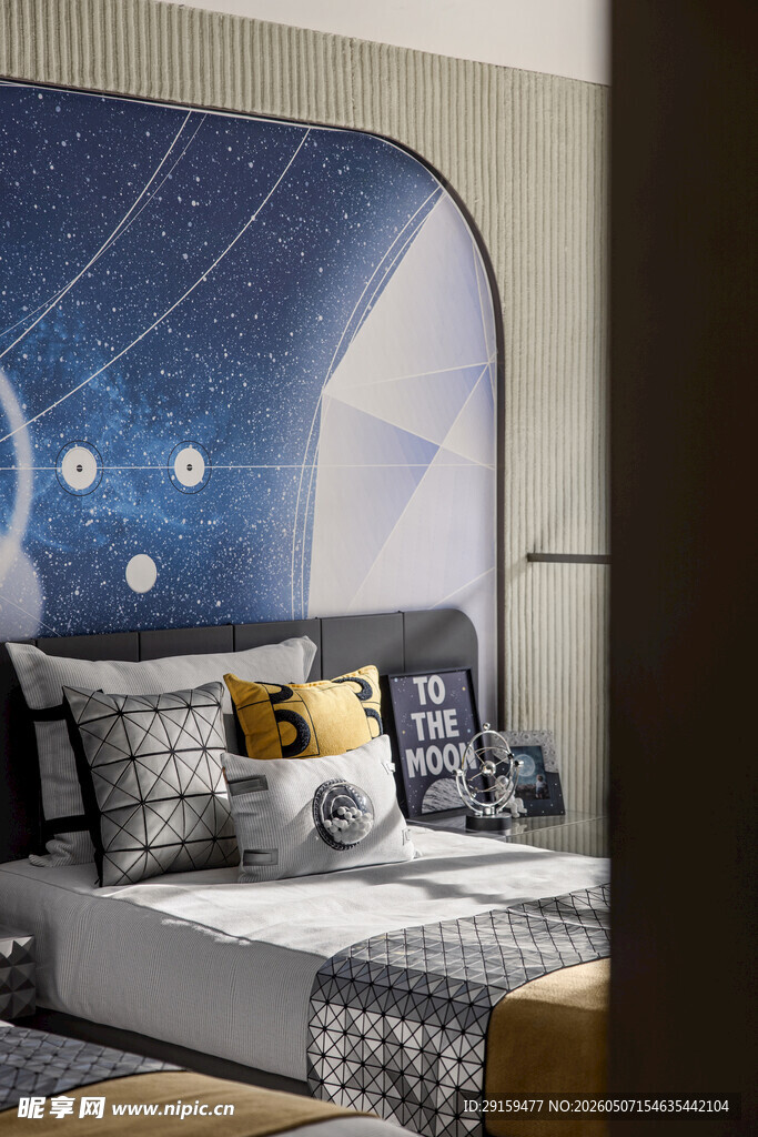 梦幻星空主题卧室床品