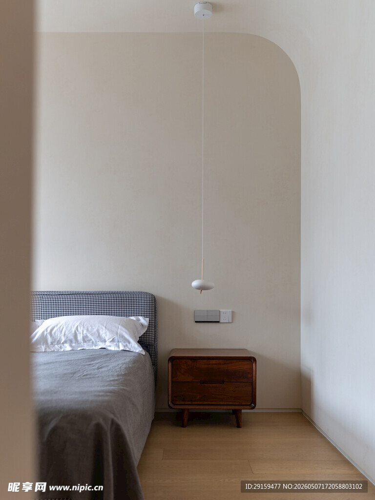 简约现代风格卧室一角
