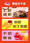舞城牛排三层美味组合