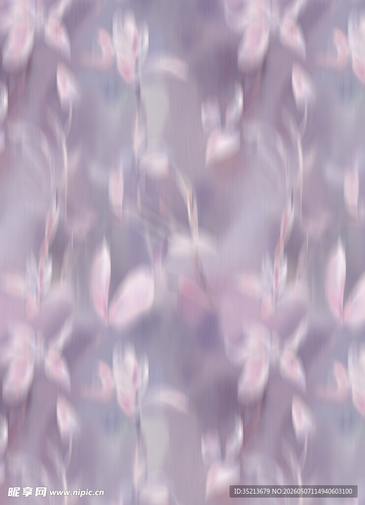 梦幻紫色花卉模糊背景图