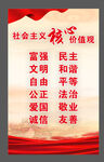 社会主义核心价值观宣传牌