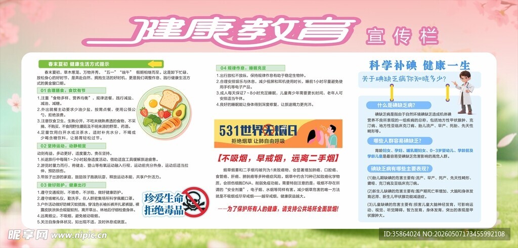 夏季健康教育宣传栏