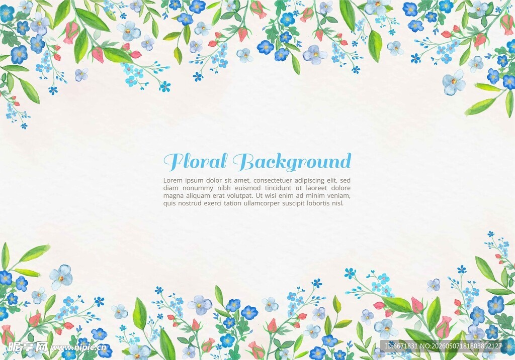 花卉边框背景图
