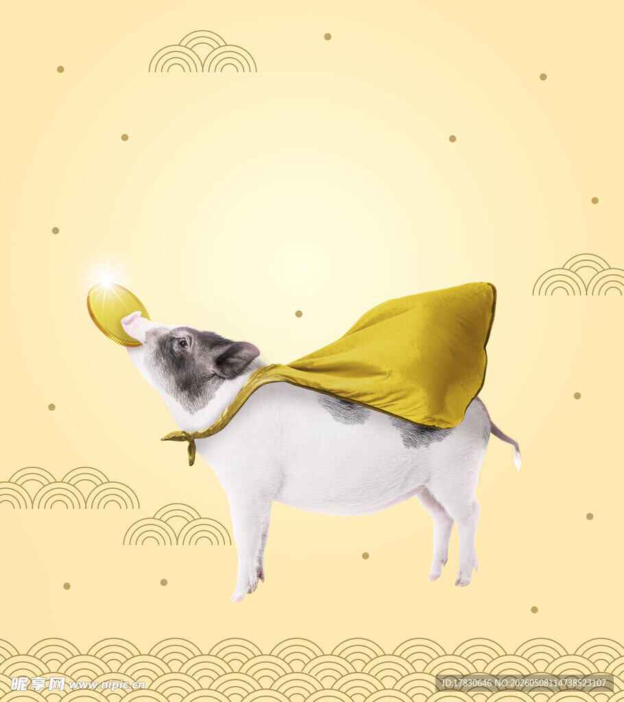 金猪纳福海报