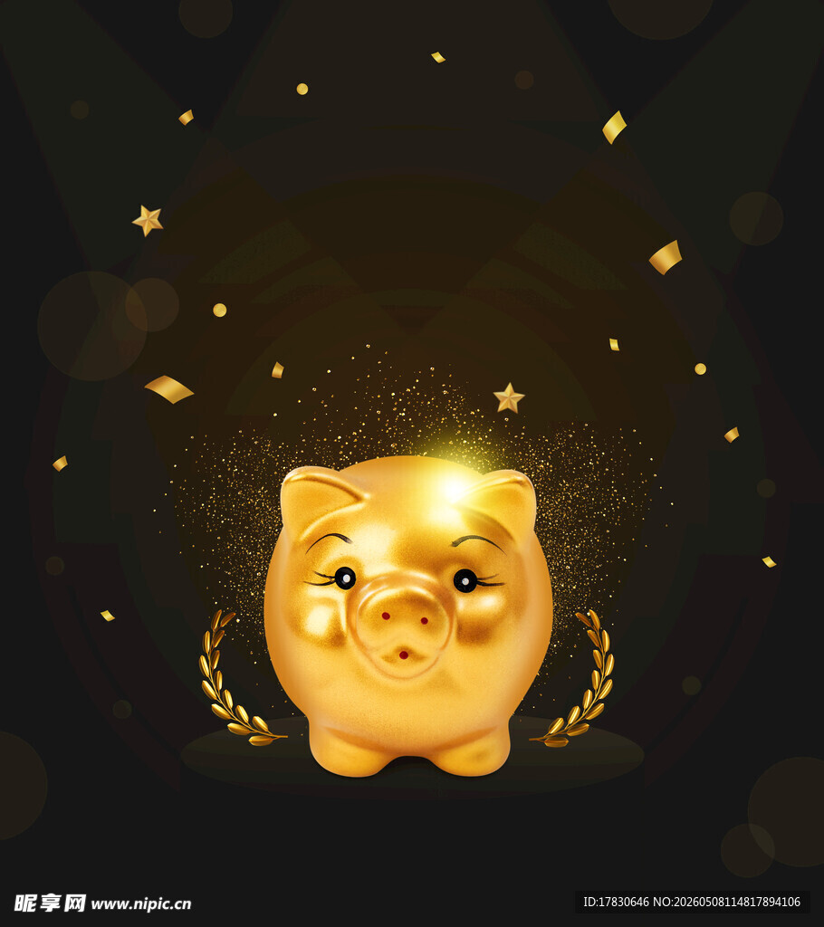 金猪纳福海报