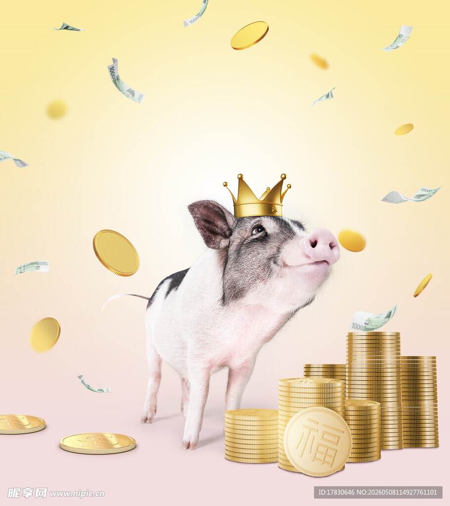 金猪纳福海报