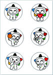 可爱熊猫卡通形象集合