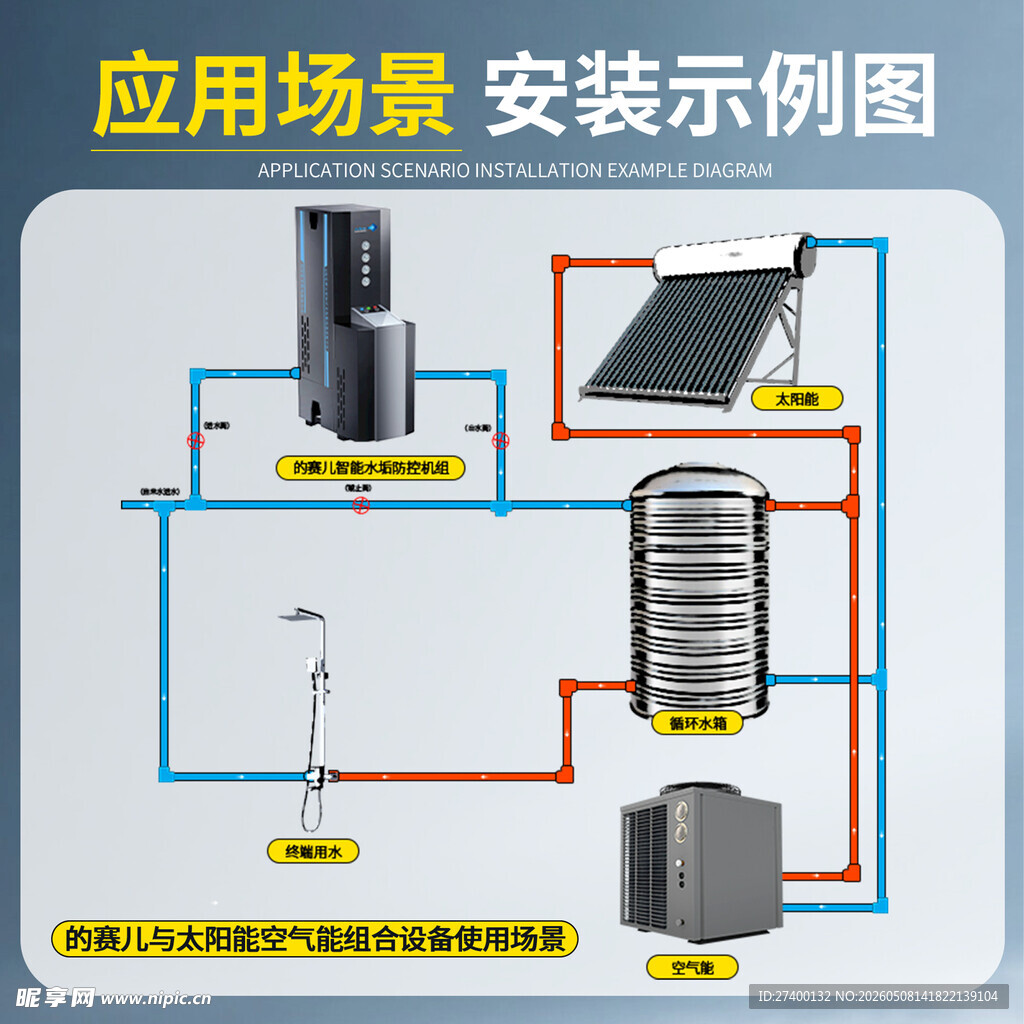 太阳能设备安装示意图