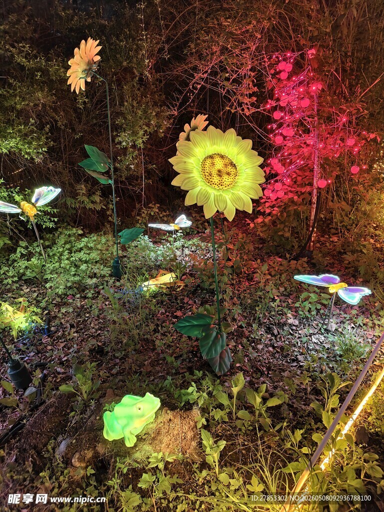 梦幻荧光植物景观
