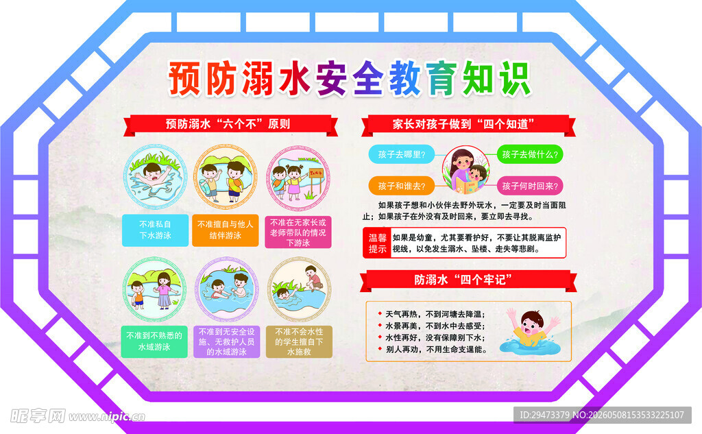 消防安全教育展板
