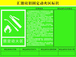 焊接场地动火标识规范示例