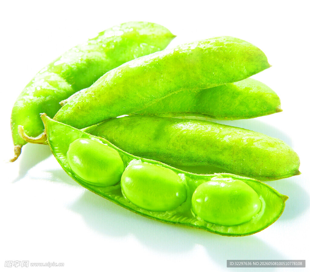 鲜嫩青豆荚