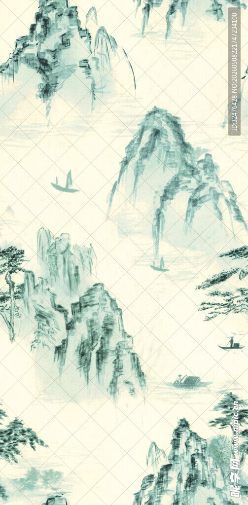 水墨山水图